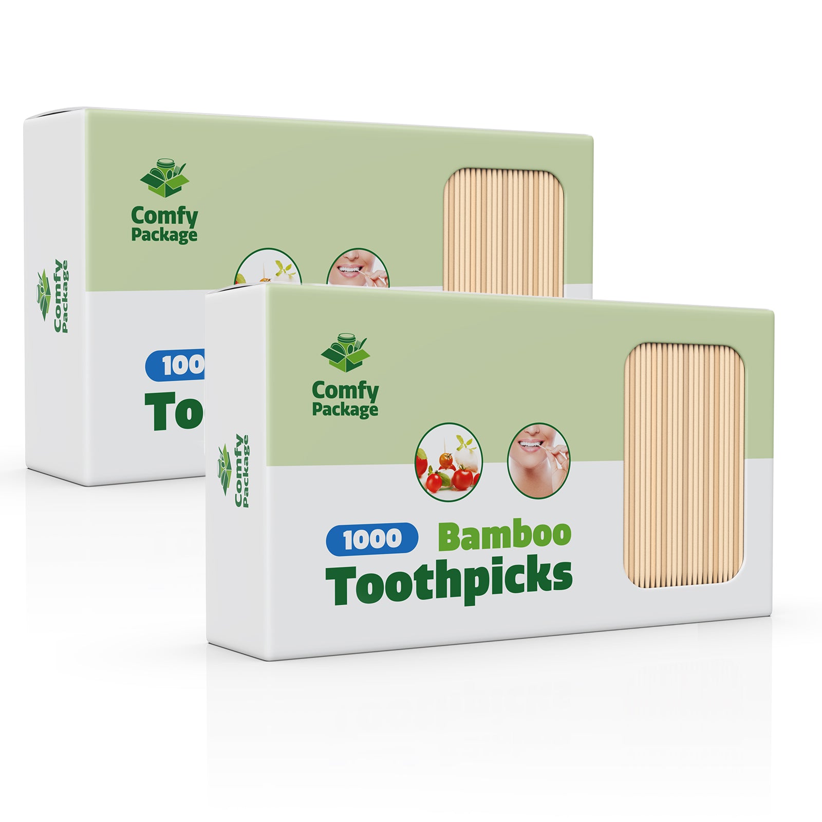 Bamboo Wooden Toothpicks Round Double-Points Teeth Tooth Picks