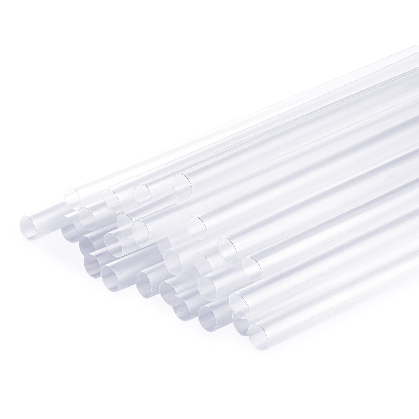 [3000 Count] 10 mm Clear Jumbo Smoothie Straws