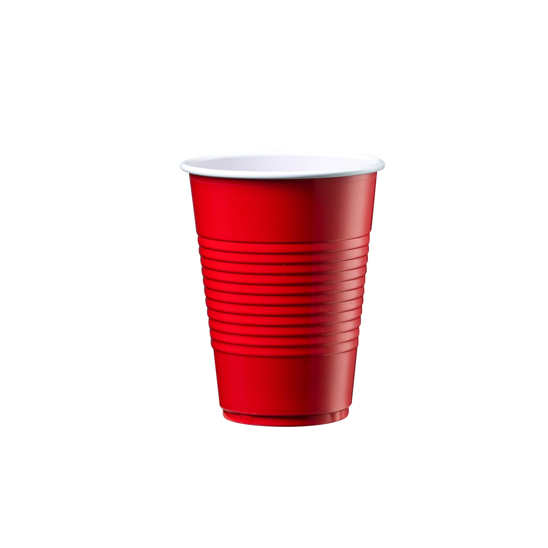 Disposable Party Plastic Cups 9 oz. Red Drinking Cups