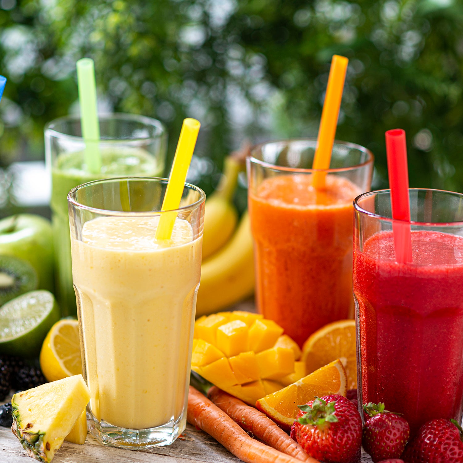 100ct Jumbo Smoothie Straws - 8.5