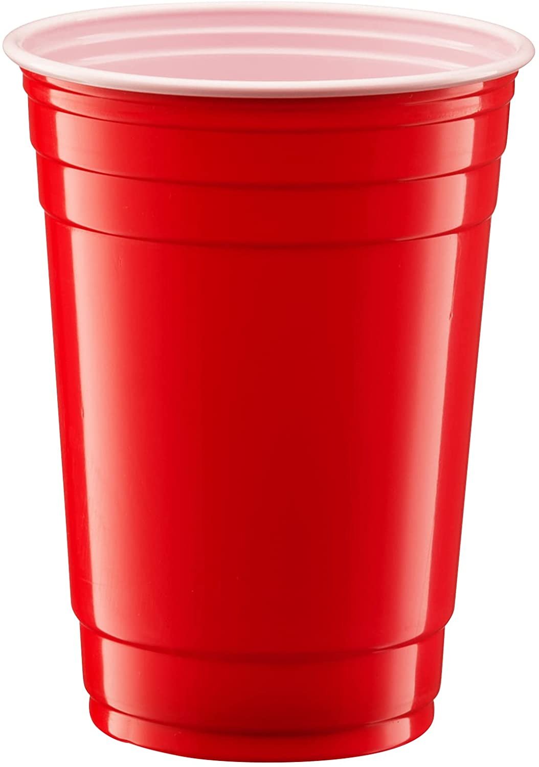 [Case of 1000] 18 oz. Red Party Cups